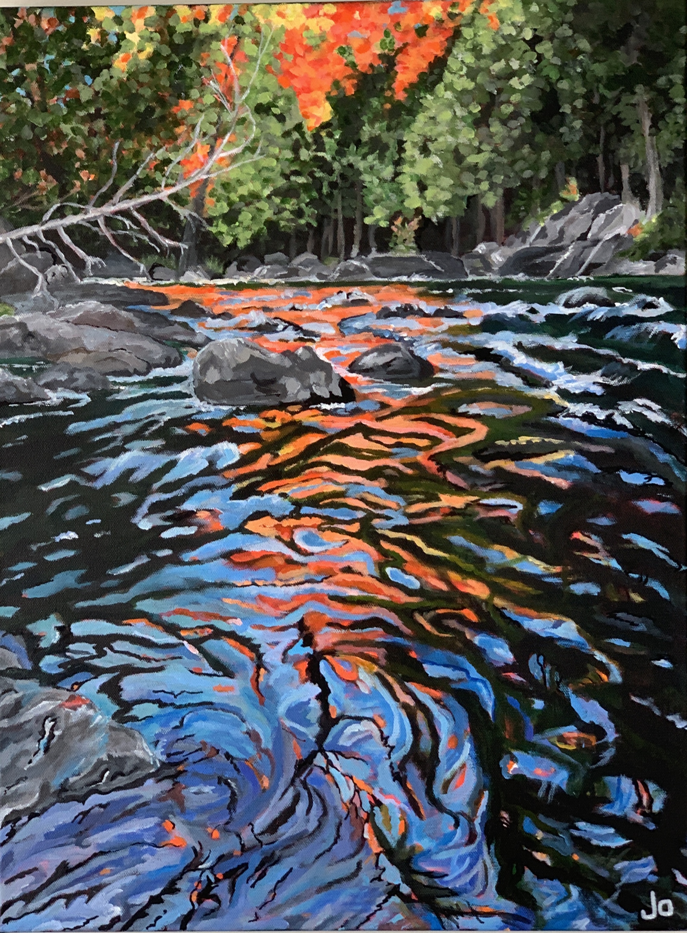 The Drag — Vibrant River Painting